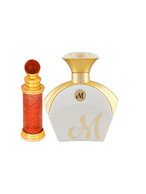 ajmal classic oud cp oudh 10ml for unisex and maryaj m white for her edp 90ml for women + 2 parfum testers free - 17122141 - Standard Image - 1