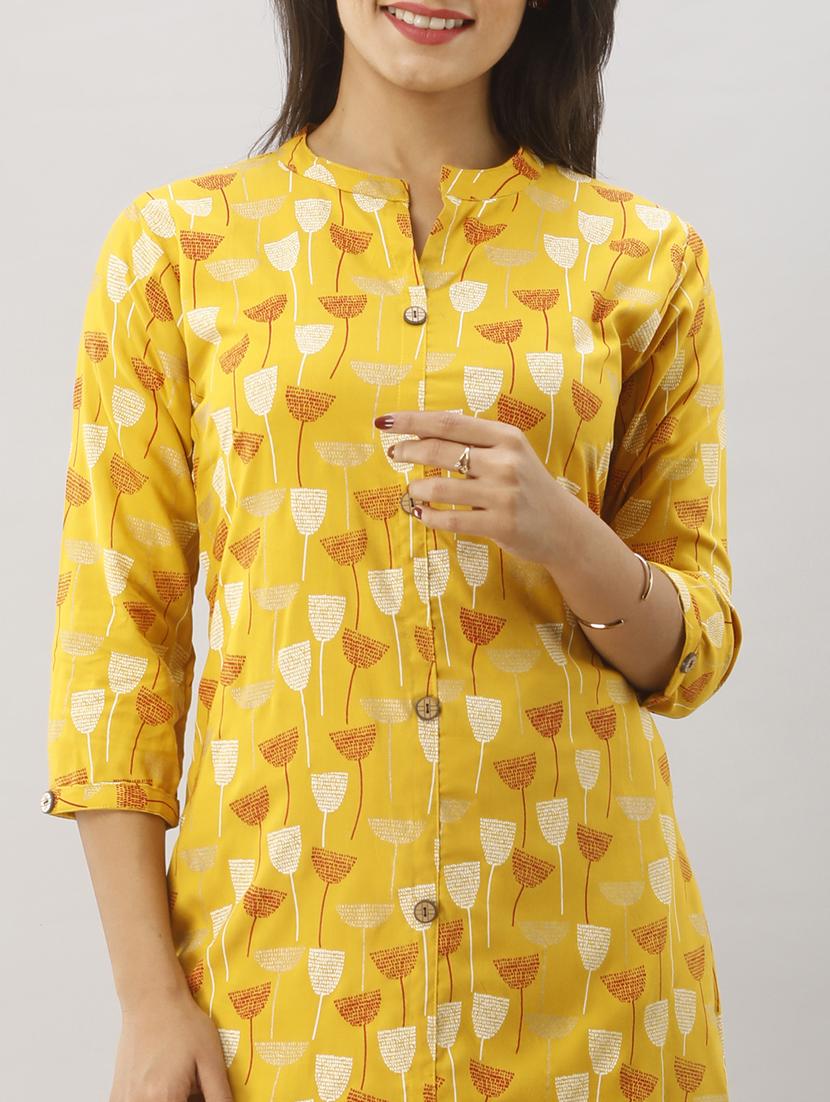 printed kurta palazzo set - 17122633 - Zoom Image - 4