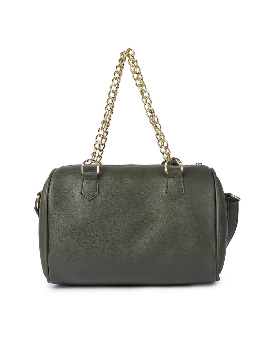 green leatherette combo handbag - 17123697 - Zoom Image - 3