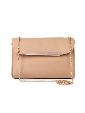 beige leatherette (pu) combo handbag - 17123699 - Standard Image - 5