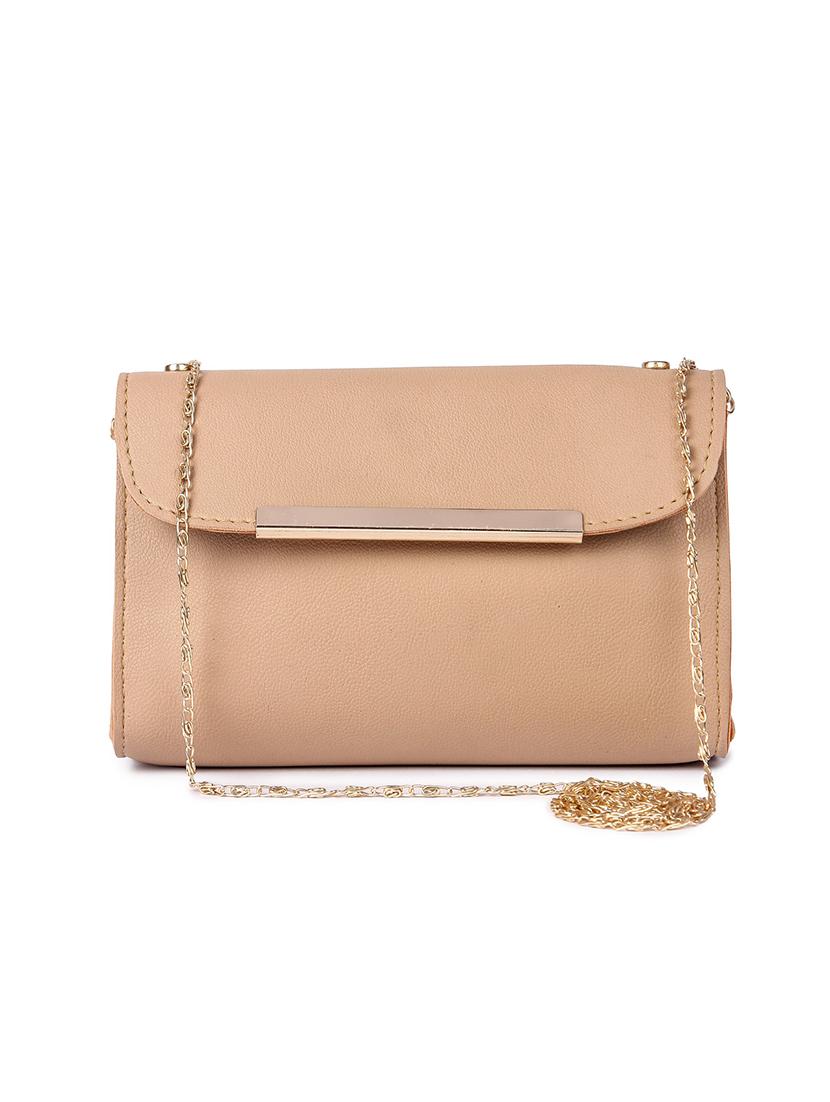 beige leatherette (pu) combo handbag - 17123699 - Zoom Image - 5