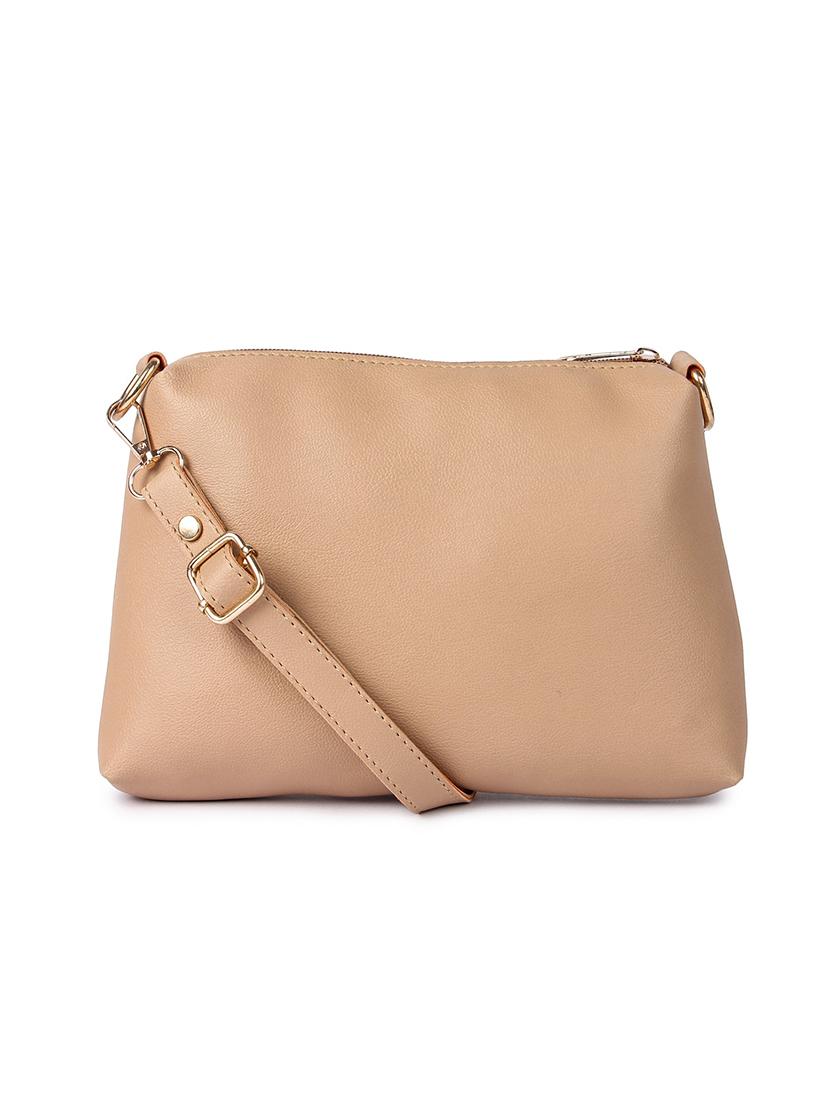 beige leatherette (pu) combo handbag - 17123699 - Zoom Image - 6