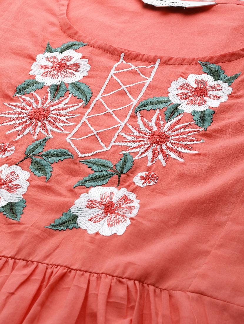 puff sleeves embroidered top - 17124181 - Zoom Image - 5