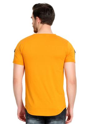 orange solid t-shirt - 17124616 - Standard Image - 3