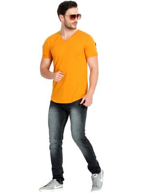 orange solid t-shirt - 17124616 - Standard Image - 4