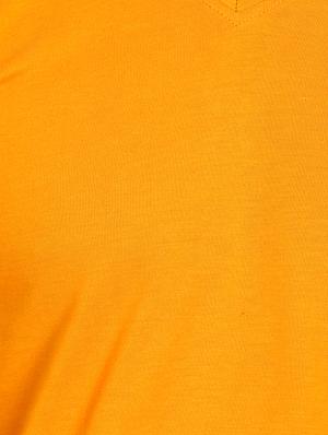 orange solid t-shirt - 17124616 - Standard Image - 5