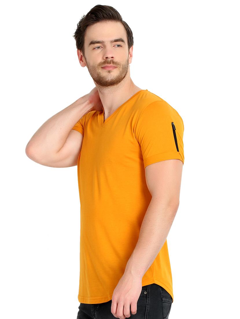 orange solid t-shirt - 17124616 - Zoom Image - 2