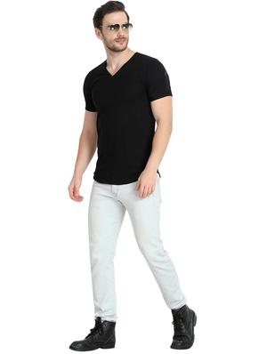black solid t-shirt - 17124617 - Standard Image - 4