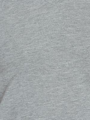 grey solid t-shirt - 17124618 - Standard Image - 5