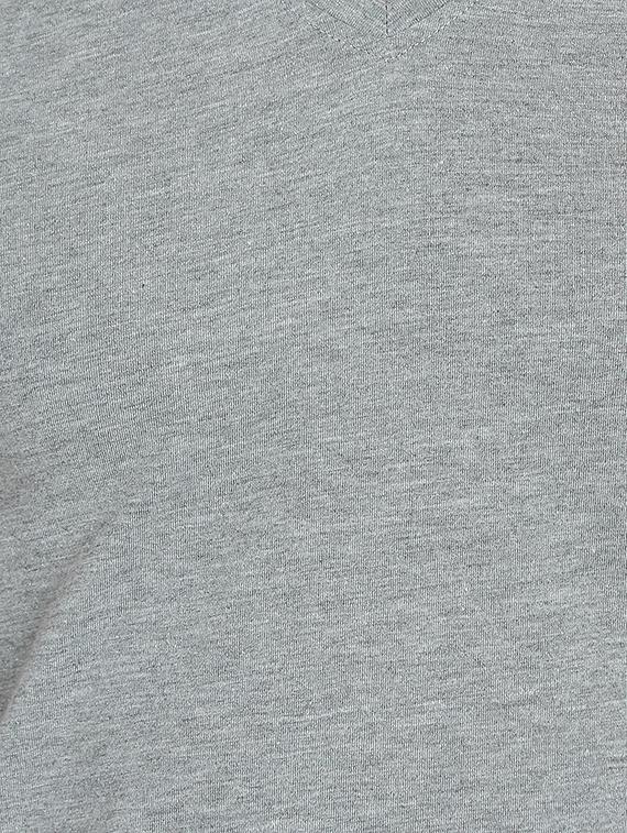 grey solid t-shirt - 17124618 - Zoom Image - 5