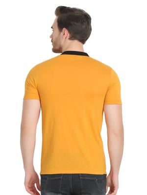 yellow solid asymmetric t-shirt - 17124620 - Standard Image - 3