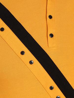 yellow solid asymmetric t-shirt - 17124620 - Standard Image - 5