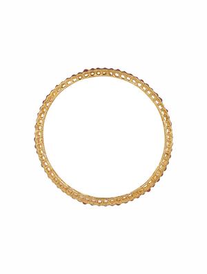 pink gold tone metal stone bangle - 17124782 - Standard Image - 3