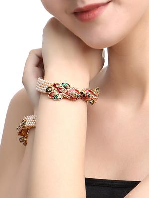 multi colored metal bangle - 17124787 - Standard Image - 4