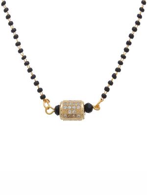 gold metal mangalsutra - 17124961 - Standard Image - 2