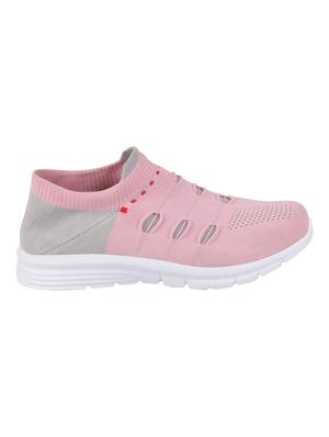 pink mesh slip on sports shoes - 17125019 - Standard Image - 2