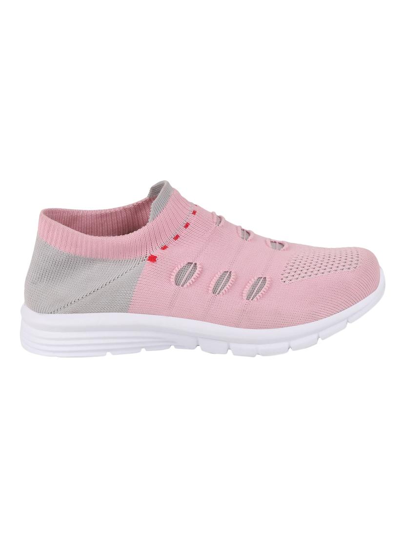 pink mesh slip on sports shoes - 17125019 - Zoom Image - 2