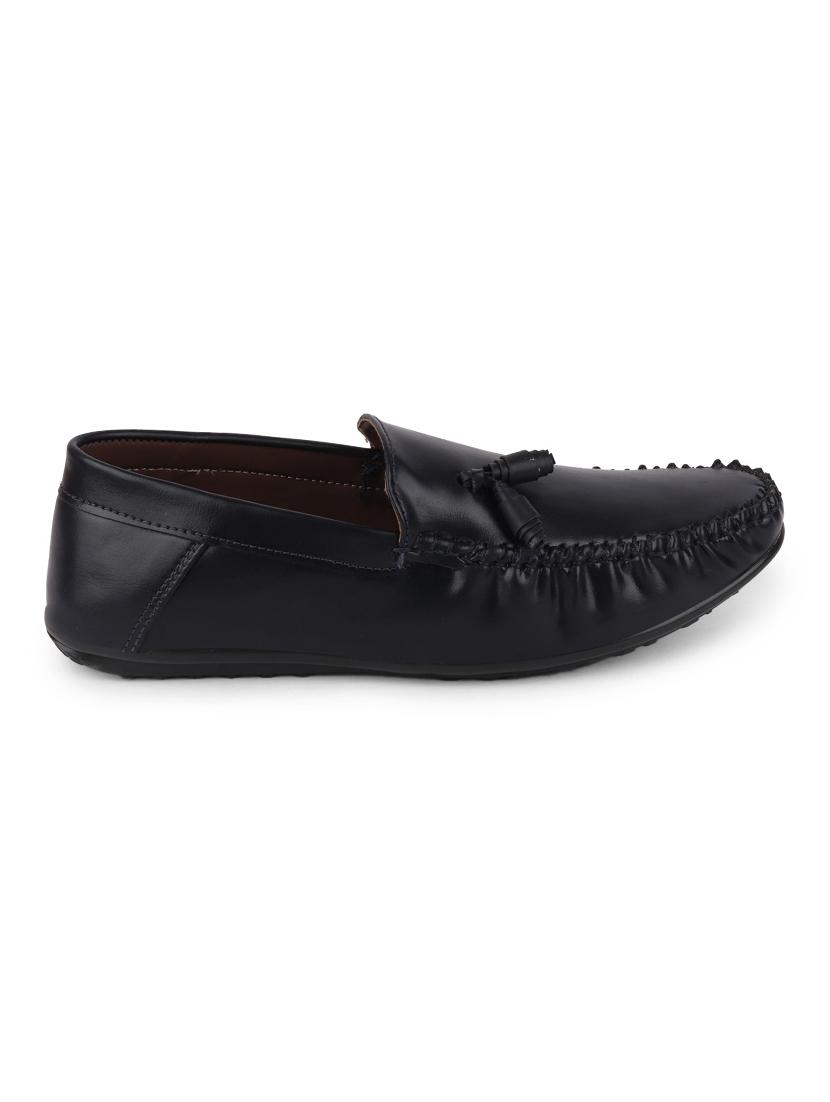 blue pu slip on loafers - 17125039 - Zoom Image - 2