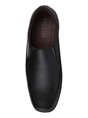 black pu slip on ons - 17125050 - Standard Image - 3
