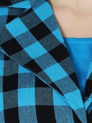 checkered straight kurta - 17125777 - Standard Image - 4