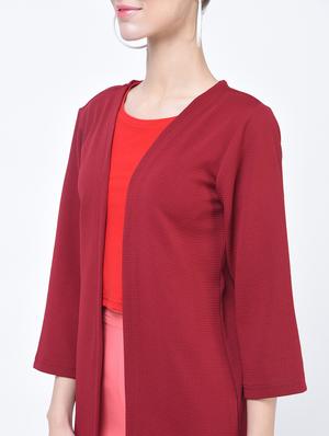 red nylon shrug - 17125924 - Standard Image - 4