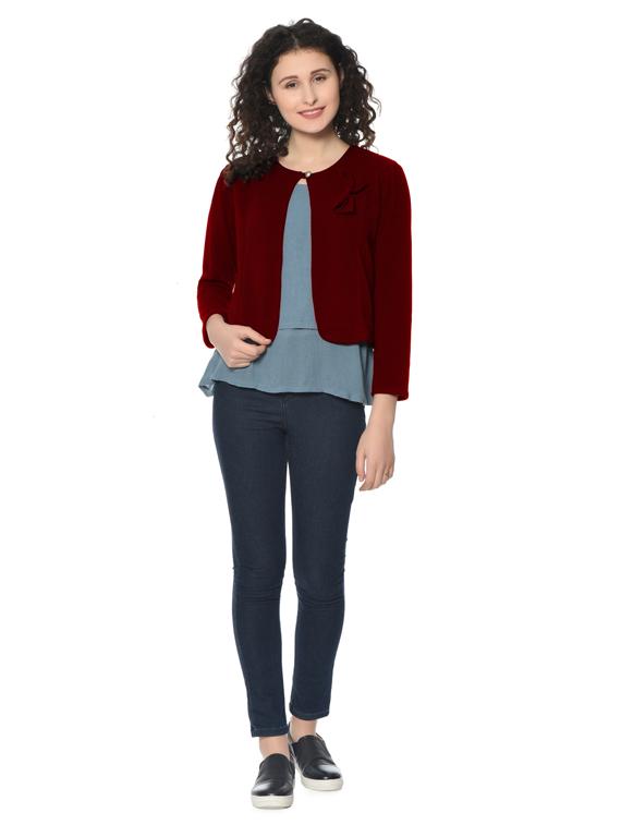 single button closure shrug - 17125927 - Zoom Image - 1