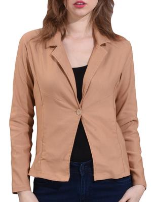 single button casual blazer - 17125950 - Standard Image - 4