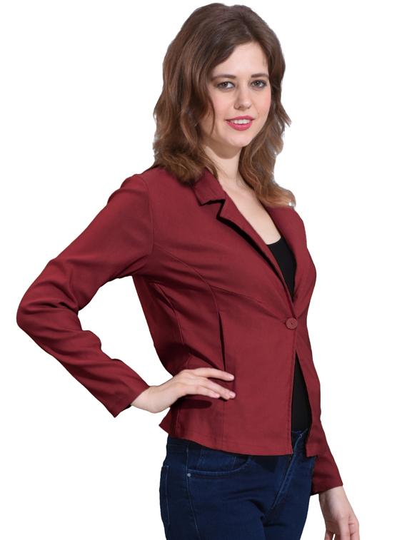 single button casual blazer - 17125952 - Zoom Image - 2