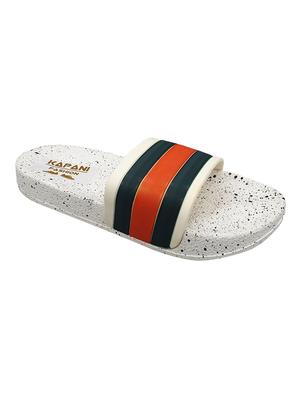 white rubber slip on flip flops - 17126125 - Standard Image - 2