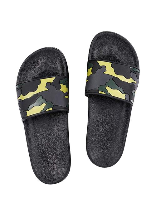 black slip on flip flop - 17126131 - Standard Image - 1