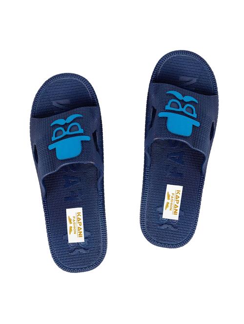 blue rubber slip on flip flops - 17126139 - Very Small Image - 1