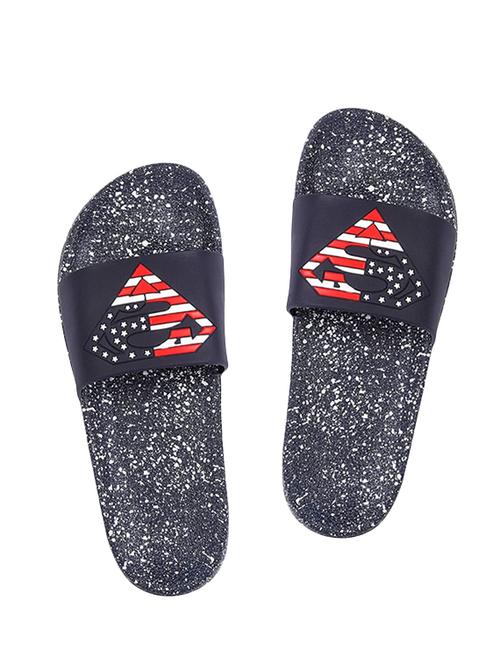 blue rubber slip on flip flops - 17126154 - Very Small Image - 1