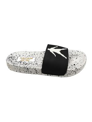 white rubber slip on flip flops - 17126166 - Standard Image - 3