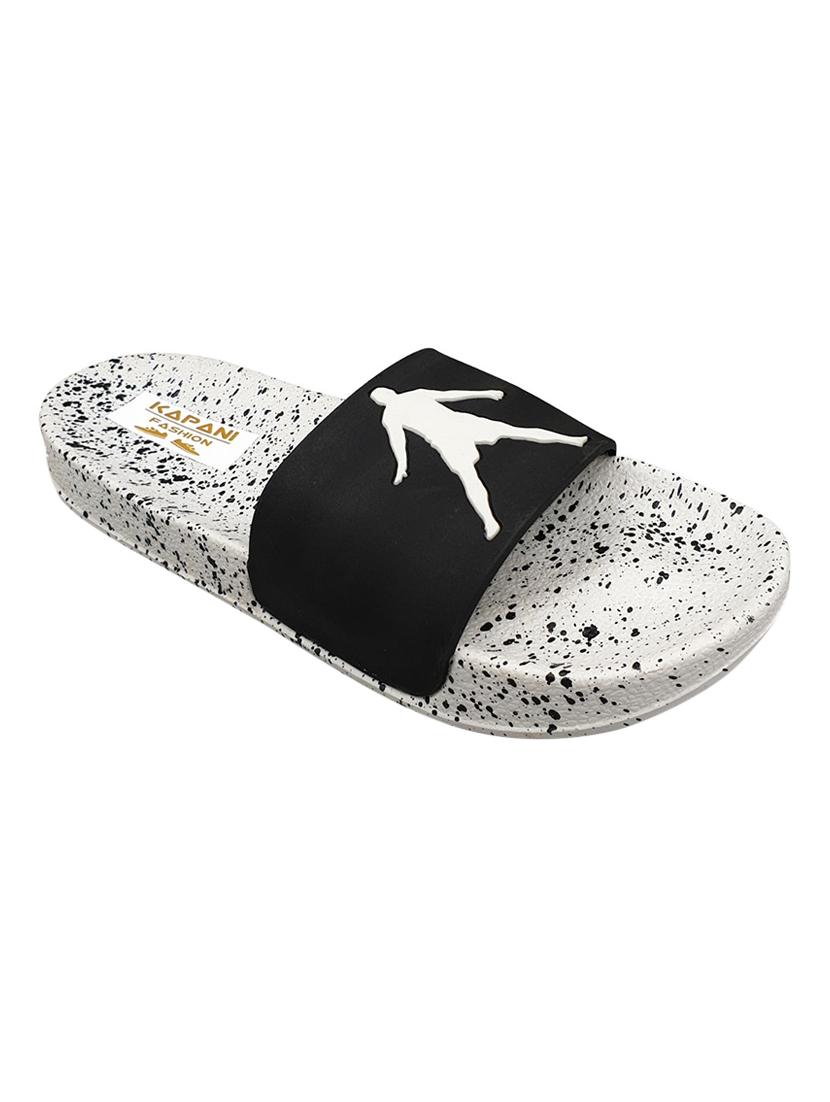 white rubber slip on flip flops - 17126166 - Zoom Image - 2