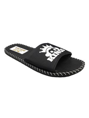 black rubber slip on flip flops - 17126176 - Standard Image - 2
