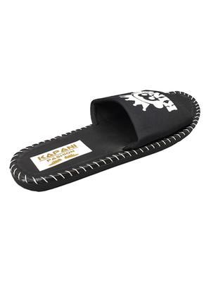 black rubber slip on flip flops - 17126176 - Standard Image - 4