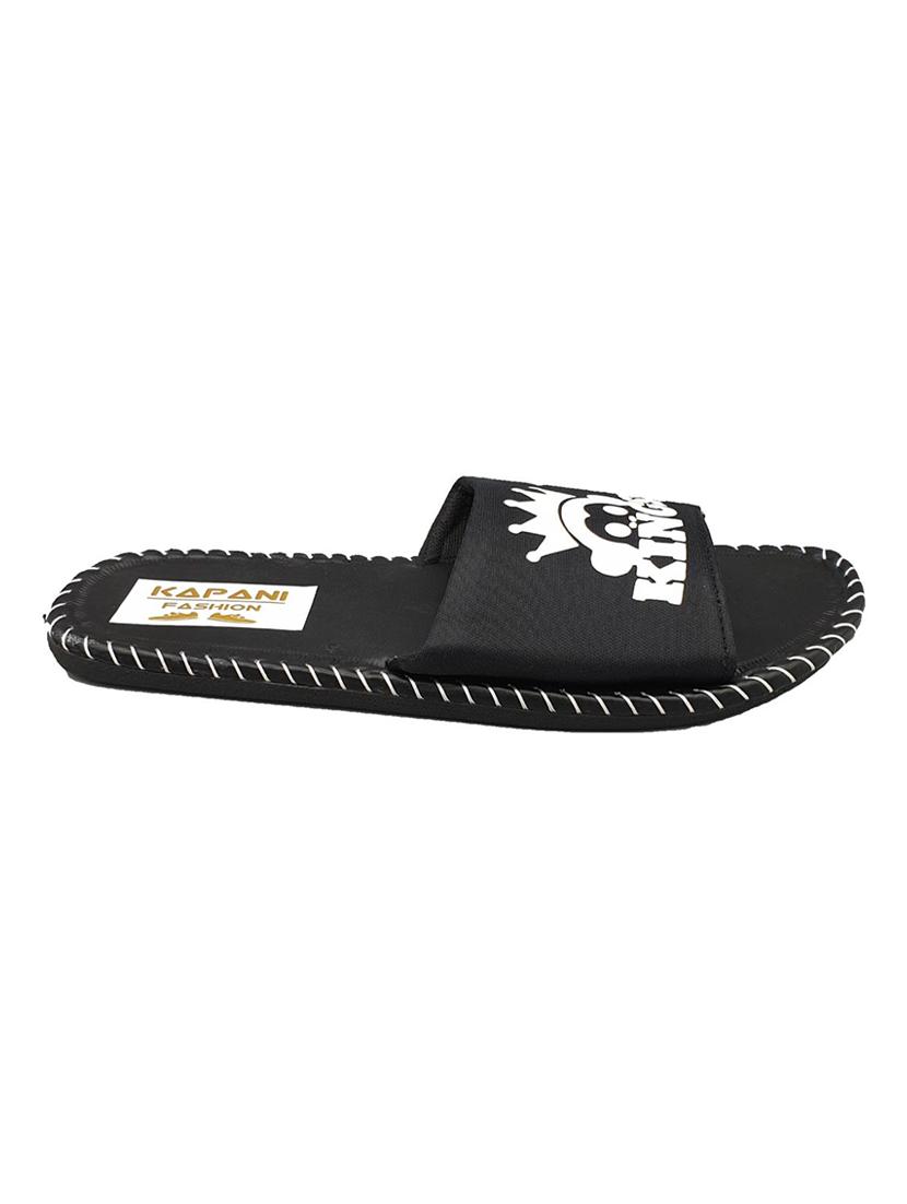 black rubber slip on flip flops - 17126176 - Zoom Image - 3