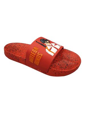 red rubber slip on flip flops - 17126180 - Standard Image - 2
