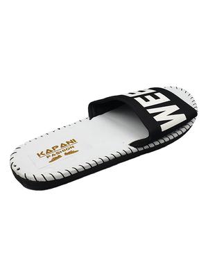 white rubber slip on flip flops - 17126183 - Standard Image - 4