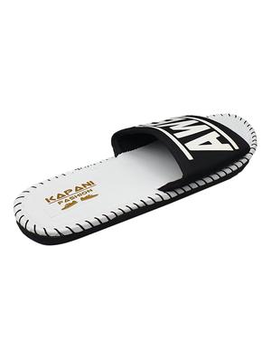 white rubber slip on flip flops - 17126189 - Standard Image - 4