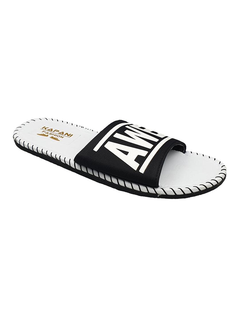 white rubber slip on flip flops - 17126189 - Zoom Image - 2