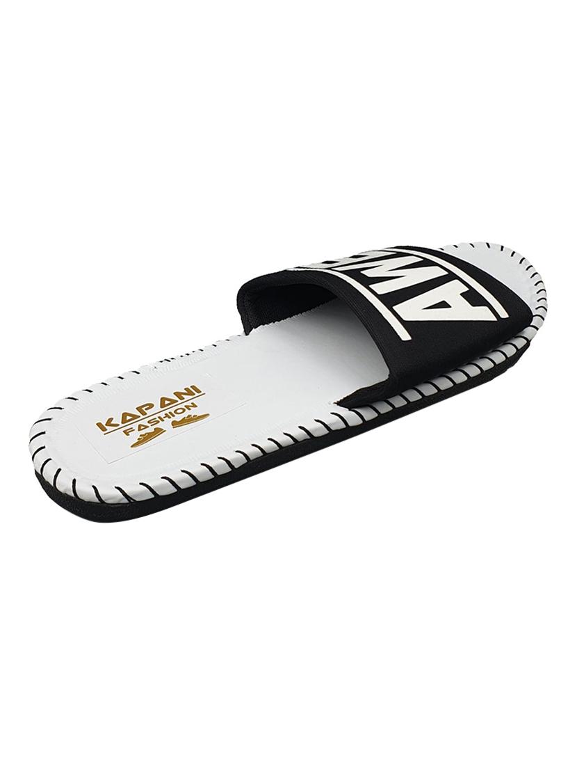 white rubber slip on flip flops - 17126189 - Zoom Image - 4