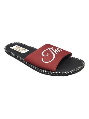 red rubber slip on flip flops - 17126192 - Standard Image - 2