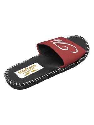 red rubber slip on flip flops - 17126192 - Standard Image - 4