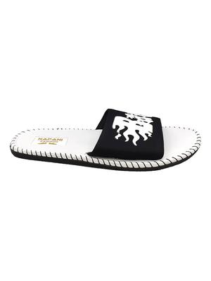 white rubber slip on flip flops - 17126219 - Standard Image - 3