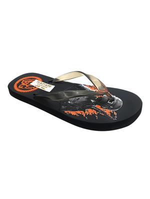black rubber slip on flip flops - 17126222 - Standard Image - 2