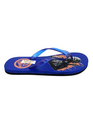 blue rubber slip on slippers - 17126224 - Standard Image - 3
