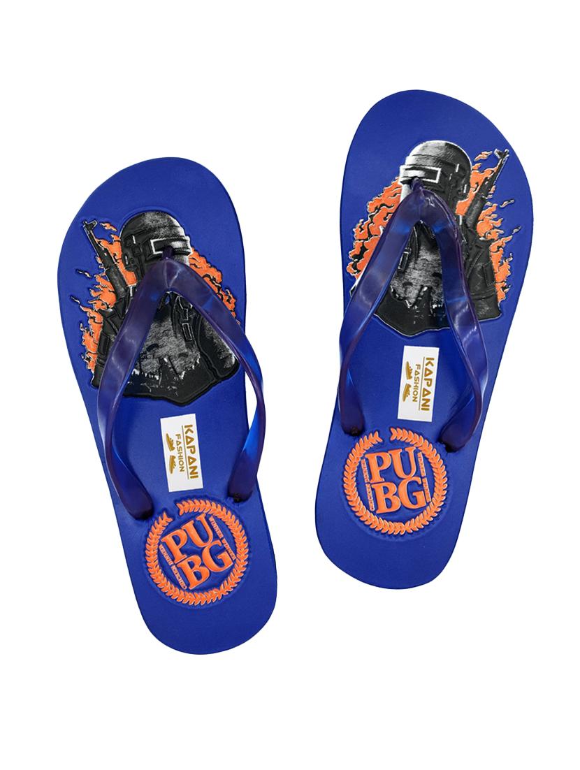 blue rubber slip on slippers - 17126224 - Zoom Image - 1