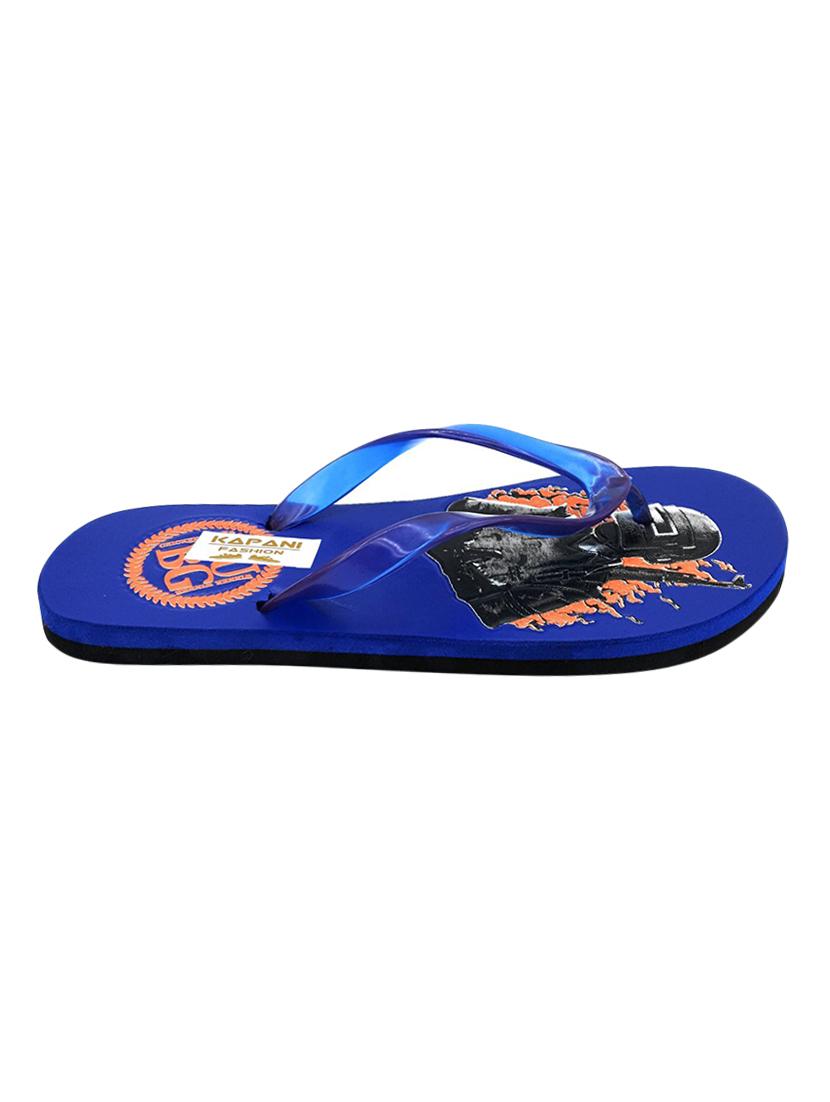 blue rubber slip on slippers - 17126224 - Zoom Image - 3