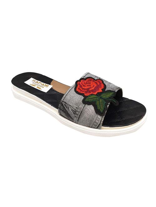 grey rubber flip flops - 17126235 - Standard Image - 1